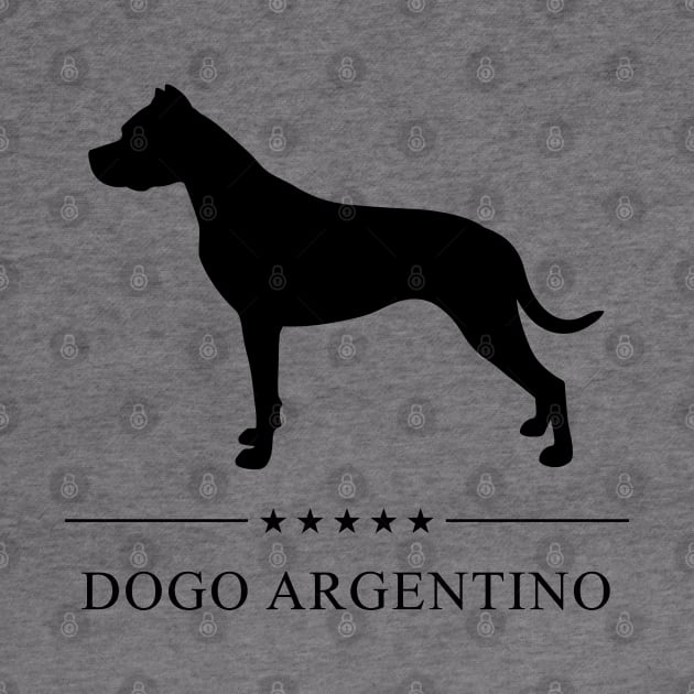 Dogo Argentino Black Silhouette by millersye